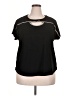 89th & Madison Black Short Sleeve Top Size 2X - photo 1