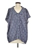 BCBGeneration 100% Polyester Blue Short Sleeve Blouse Size M - photo 1