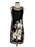 Sandra Darren Graphic Black Cocktail Dress Size 4 (petite) - photo 1