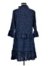 Unbranded 100% Polyester Polka Dots Blue Casual Dress Size M - photo 2
