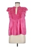 Ulla Johnson 100% Silk Pink Sleeveless Silk Top Size 6 - photo 1