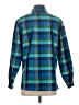 Shelly 100% Nylon Plaid Blue Long Sleeve Button-Down Shirt Size S - photo 2