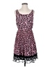Elle 100% Polyester Hearts Pink Casual Dress Size S - photo 1
