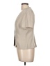 Studio 1 100% Polyester Tan Short Sleeve Blouse Size 10 (petite) - photo 5