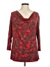 Clara Sun Woo Red 3/4 Sleeve Top Size M - photo 1