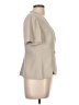 Studio 1 100% Polyester Tan Short Sleeve Blouse Size 10 (petite) - photo 4