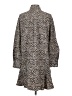 AVARA Animal Print Brown Casual Dress Size S - photo 2