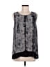 W5 100% Polyester Gray Sleeveless Blouse Size L - photo 1
