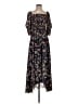 Ann Taylor 100% Polyester Floral Blue Casual Dress Size 00 - photo 1