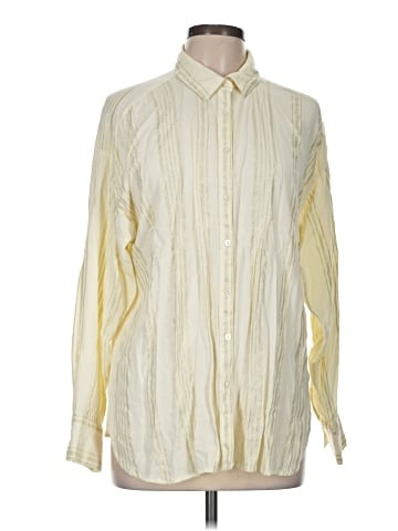 Ann Taylor LOFT Outlet Long Sleeve Button-Down Shirt (view 1)
