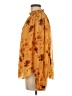 Wilfred 100% Polyester Floral Gold Long Sleeve Blouse Size M - photo 5