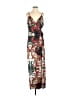 Assorted Brands Paisley Brown Casual Dress Size 4 - photo 1