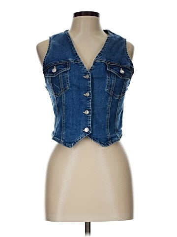 Love Tree Denim Vest (view 1)