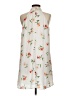 Lush 100% Polyester Print Ivory Casual Dress Size S - photo 2