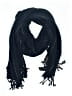 H&M 100% Acrylic Black Blue Scarf One size - photo 1