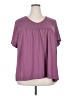 Unbranded Purple Short Sleeve Blouse Size 5X - photo 1
