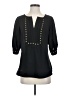 41Hawthorn 100% Polyester Black 3/4 Sleeve Blouse Size S - photo 1