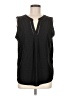 NY Collection 100% Polyester Black Sleeveless Blouse Size M (estimated) - photo 1