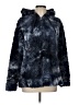 Te Verde 100% Polyester Blue Faux Fur Jacket Size L - photo 1