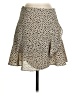Mi ami 100% Polyester Polka Dots Ivory Casual Skirt Size S - photo 1