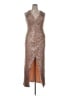 BCBGMAXAZRIA Metallic Brown Cocktail Dress Size XL - photo 1