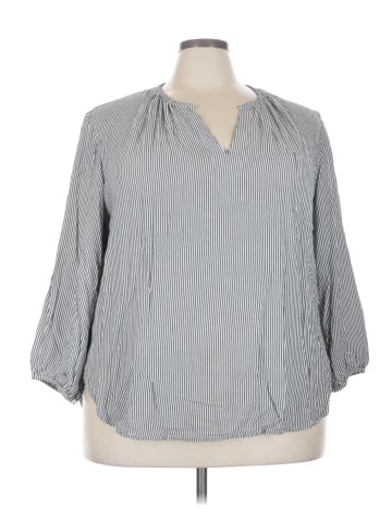 Workshop Republic Clothing 3/4 Sleeve Blouse (view 1)