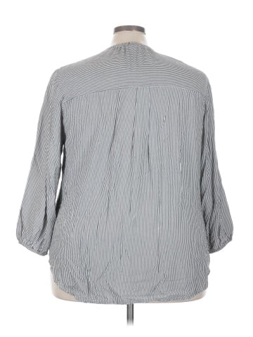 Workshop Republic Clothing 3/4 Sleeve Blouse (view 2)