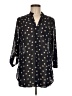 Fun2Fun 100% Polyester Polka Dots Black 3/4 Sleeve Blouse Size M - photo 1