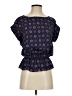 MICHAEL Michael Kors 100% Polyester Purple Short Sleeve Blouse Size P - Sm - photo 1