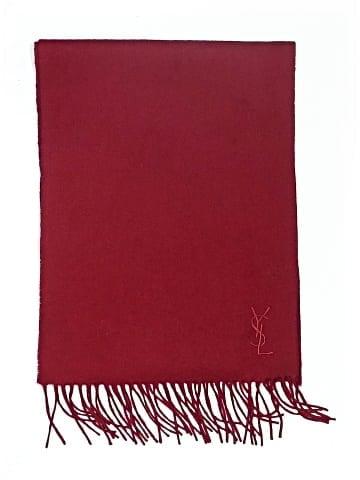 Yves Saint Laurent Vintage wool fringe scarf (view 2)