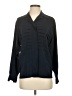 Linda Allard Ellen Tracy 100% Silk Black Long Sleeve Silk Top Size 2 - photo 1