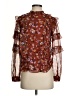 Ann Taylor 100% Polyester Burgundy Long Sleeve Blouse Size XS - photo 1