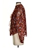 Ann Taylor 100% Polyester Burgundy Long Sleeve Blouse Size XS - photo 5