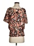 MICHAEL Michael Kors 100% Polyester Orange Short Sleeve Blouse Size S - photo 1