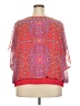 Elle 100% Polyester Red 3/4 Sleeve Blouse Size 2X - photo 2