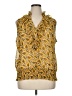 Adiva 100% Polyester Yellow Sleeveless Blouse Size XL - photo 1