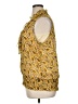 Adiva 100% Polyester Yellow Sleeveless Blouse Size XL - photo 5