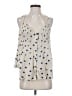 Maeve 100% Rayon Polka Dots Ivory Sleeveless Blouse Size 4 - photo 1
