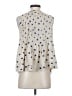 Maeve 100% Rayon Polka Dots Ivory Sleeveless Blouse Size 4 - photo 2