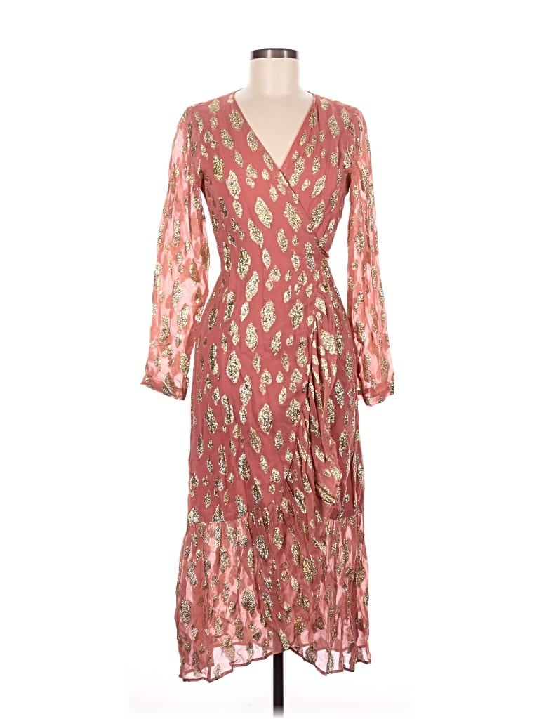 Pre-owned En Creme Casual Dress In Red