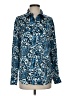 MICHAEL Michael Kors 100% Polyester Paisley Blue Long Sleeve Blouse Size S - photo 1