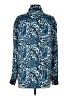 MICHAEL Michael Kors 100% Polyester Paisley Blue Long Sleeve Blouse Size S - photo 2