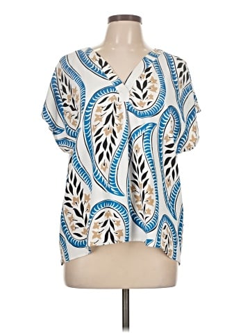 Ann Taylor Short Sleeve Blouse (view 1)