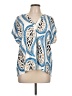 Ann Taylor Blue Short Sleeve Blouse Size L - photo 1
