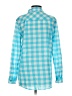 MICHAEL Michael Kors Checkered-gingham Blue Long Sleeve Button-Down Shirt Size XS - photo 2