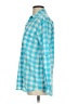 MICHAEL Michael Kors Checkered-gingham Blue Long Sleeve Button-Down Shirt Size XS - photo 5
