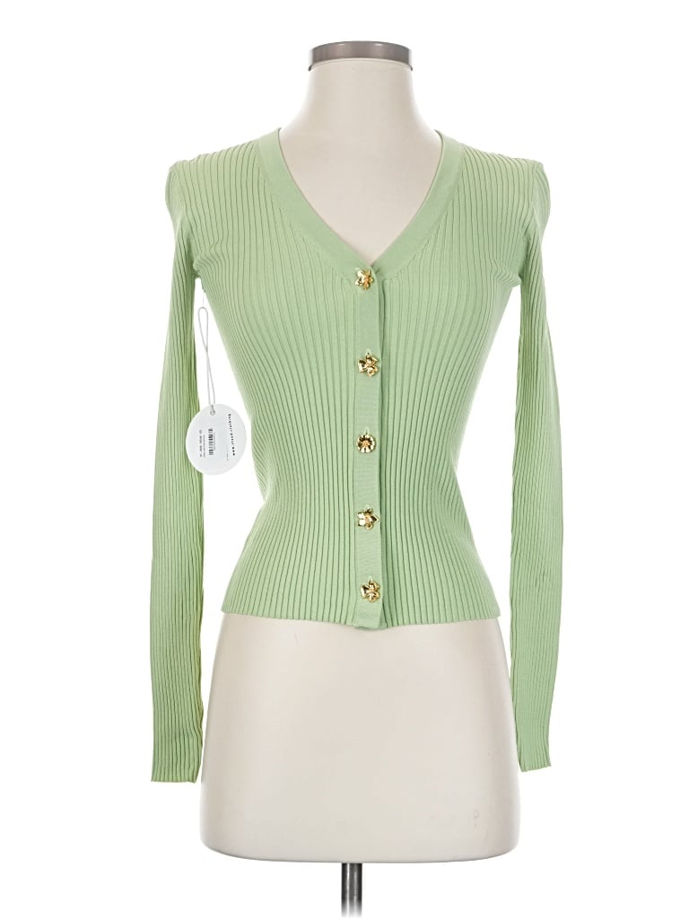 Staud Cardigan Sweater In Green