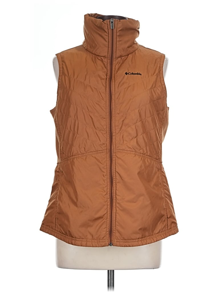 Pre-owned Columbia Vest In Brown