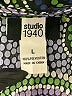 Studio 1940 100% Polyester Paisley Green 3/4 Sleeve Blouse Size L - photo 7