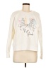 Jane and Delancey Graphic Ivory Pullover Sweater Size M - photo 1